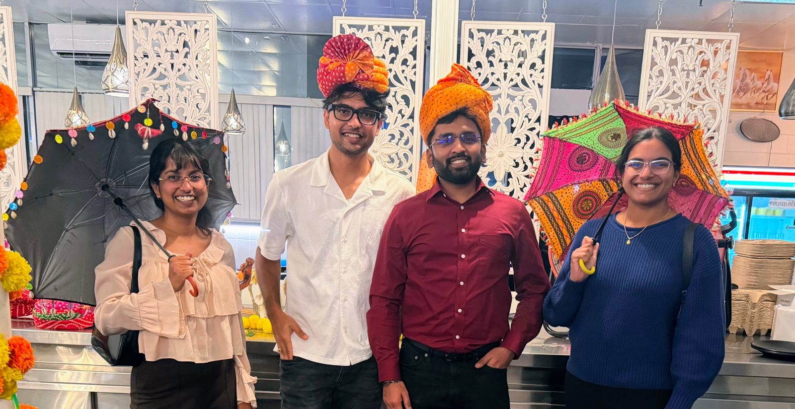 Turbans, umbrellas and old friends at a Rajasthani restaurant in the Bay Area